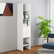 Βιβλιοθήκη Λευκή 40 x 35 x 180 εκ. από Επεξ. Ξύλο 803416
