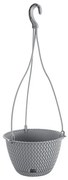 Γλάστρα Κρεμαστή (Φ23x14.5) Marhome Splofy Γκρι 09-DSPW230-405U