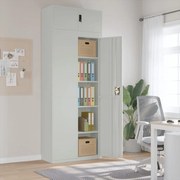 Αρχειοθήκη Αν. Γκρι 90 x 40 x 240 εκ. Ατσάλινη