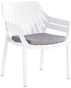 Πολυθρόνα Με Μαξιλάρι Elton 807-123-004 70x68x81,5cm White-Grey