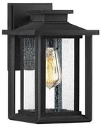 Απλίκα Φωτιστικό Τοίχου E27 60W IP44 Μαύρο Wakefield QZ-WAKEFIELD-S-TBK Elstead QZ-WAKEFIELD-S-TBK Μαύρο