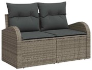 vidaXL Σετ Καναπέ Κήπου με μαξιλάρι 6 pcs Γκρι 55 x 55 x 37 εκ