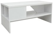 Τραπέζι σαλονιού Naya pakoworld σε λευκή απόχρωση 93x46x43εκ