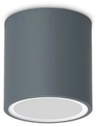 Φωτιστικό Οροφής - Πλαφονιέρα Techo Round 318110 GU10 20W 9x9,5cm Anthracite Ideal Lux