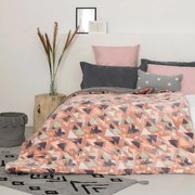 Κουβέρτα Blake Pink Palamaiki Υπέρδιπλο 220x240cm Flannel.Sherpa