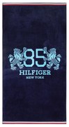 Πετσέτα Θαλάσσης Βελουτέ King Navy Tommy Hilfiger Θαλάσσης 90x170cm 100% Βαμβάκι