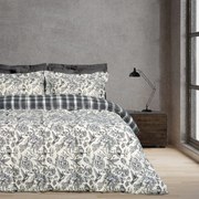 Παπλωματοθήκη Happy 9648 (Σετ 2τμχ) Cream-Black Das Home Μονό 160x240cm 100% Βαμβάκι