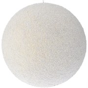 Χριστουγεννιάτικη Μπάλα Polyfoam Glitter Λευκή 25εκ. iliadis 83555