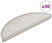 vidaXL Πατάκια σκάλας αυτοκόλλητα με σισαλωτή όψη 30 τεμάχια 56x17x3cm