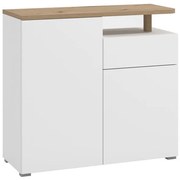 Μπουφές - Κομότα ATERNO 103 2K1F2V Λευκό - Artisan Oak 103x40x94εκ. 103x40x94 εκ.