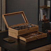 Θήκη Για 12 Ρολόγια &amp; Κοσμήματα (34x19x12.5) Songmics JOW012K01