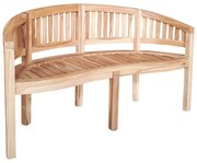 Καναπές τριθέσιος Coren pakoworld φυσικό teak ξύλο 150x61x87εκ (1 τεμάχια)