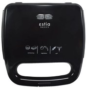 Τοστιέρα για 2 Τοστ 750W Μαύρη BlackPlus Estia