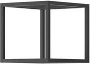 Lh-homefurniture Ραφιέρα τοίχου 38106-ENJ-M-30 Γραφίτης+Μαύρο 30x30x35cm 38106-ENJ-M-30