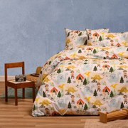 Σετ Σεντόνια Βαμβακερά Μονά 170x270εκ. Explorer Red Kids Line Melinen 20004370