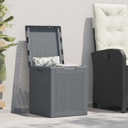 vidaXL Μπαούλο Αποθήκευσης Κήπου Γκρι 90 Λίτρων από Ρατάν Πολυπρ/νίου