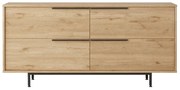 Κονσόλα ArteLibre CARTMEL Φυσικό Μοριοσανίδα/Μέταλλο 44.5x160x74.3cm - 15350004