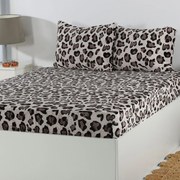 Σεντόνι Fleece Υπέρδιπλο Με Λάστιχο + Μαξιλαροθήκες (Σετ) Silk Fashion Design 2