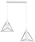 Φωτιστικό Οροφής Triangle 00612 E27 60x22x130cm White GloboStar