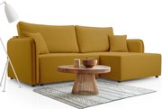 Γωνιακός καναπές Melody-Moustardi-Δεξιά - 227.00Χ147.00Χ93.00cm