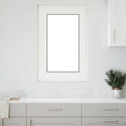 vidaXL Παράθυρο Υπογείου "RISOR" 60x80 εκ. Ανακλινόμενο &amp; Περιστρεφόμενο DIN Αριστερό Ανθρακί