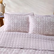 Ζεύγος Μαξιλαροθήκες Καπιτονέ (52x72) Kentia Versus Gerani 20 Pink