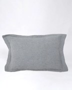 Διακοσμητική Oxford Μαξιλαροθήκη Nairi 50x70+3cm Γκρι απαλό