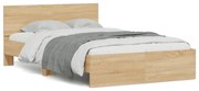 vidaXL Πλαίσιο Κρεβατιού με Κεφαλάρι Sonoma δρυς 120x200 εκ.