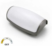 Απλίκα Φωτιστικό Τοίχου LED 12W 1200Lm ΙΡ65 3CCT Lumen 21-01286 Γκρι