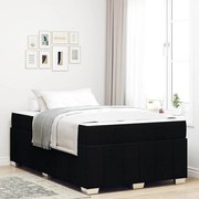 vidaXL Σκελετός Κρεβατιού με στρώμα Μαύρο 120 x 200 cm ύφασμα