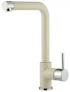 Armando Vicario Fluo 18510 Granite Moonstone Ψηλή Μπαταρία Κουζίνας Με αποσπώμενο Περιστρεφόμενο Ρουξούνι και Επιστόμιο