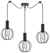 Φωτιστικό Οροφής Adept Tube 77-8535 50x50x300cm 3xE27 60W Black Homelighting