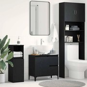 vidaXL Ντουλάπι Μπάνιου Μαύρη δρυς 65 x 33 x 60 εκ Επεξεργασμένο ξύλο