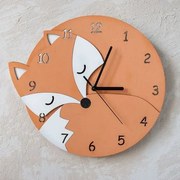 Intra απο ξύλο plywood 3mm-4mm πάχος - Μοντέρνο σύγχρονο ρολόι τοίχου Δίασταση 30x30 cm Intraeaxys-joed6851