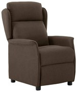 vidaXL Πολυθρόνα Ανακλινόμενη Καφέ 67,5x93,5x101,5 εκ Υφασμάτινη