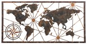 Intrahome ΔΙΑΚΟΣΜΗΤΙΚΟ ΤΟΙΧΟΥ ΠΑΓΚΟΣΜΙΟΣ ΧΑΡΤΗΣ ΜΕΤΑΛΛΟ ΧΑΛΚΙΝΟ 120x0,1x60Υεκ. intraho-1523039