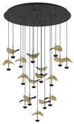 Φωτιστικό Οροφής Dracera 390341 78x220cm Led Black-Gold Eglo