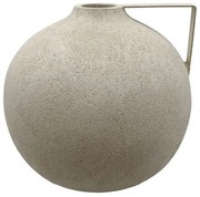 Βάζο Anfora 034505 21.5x21.5x20cm Beige Πολυρεσίνη