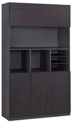 ΒΙΒΛΙΟΘΗΚΗ ΓΡΑΦΕΙΟΥ ΕΠΑΓΓΕΛΜΑΤΙΚΗ ROSEWOOD HM2088 120Χ40Χ200Υ εκ.