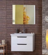 Σετ Έπιπλο Μπάνιου BELE WHITE 80 9SBE080WH0 Πάγκο 80x46x55cm  9SBE080WH0