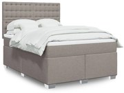 ΚΡΕΒΑΤΙ BOXSPRING ΜΕ ΣΤΡΩΜΑ TAUPE 160X200 ΕΚ. ΥΦΑΣΜΑΤΙΝΟ 3290557