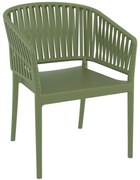 Πολυθρόνα Portofino 20.0874 58x58x80cm Olive Green Siesta