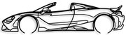 Διακοσμητικό Τοίχου McLaren 720S 891TNL2362 70x17cm Black Wallity Metal
