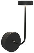 Απλίκα Φωτιστικό Τοίχου 19cm LED 4W IP20 2700K Swap Zafferano-LD1014N3-Μαύρο LD1014N3