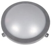 Απλίκα Φωτιστικό Τοίχου LED Φ210mm 12W 4000K IP54 Lumen 21-101261 Γκρι