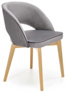 MARINO chair, color: velvet - MONOLITH 85 (light grey) DIOMMI V-PL-N-MARINO-D.MIODOWY-MONOLITH85