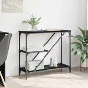 vidaXL Τραπέζι κονσόλας Μαύρη Οξυά 88,5 x 30 x 75 εκ.