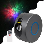 78595 GloboStar®  78595 XL Διακοσμητικό Φωτιστικό Ειδικών Εφέ LASER NIGHT SKY AURORA GALAXY 3D LED 10W AC 230V - Πρίζα Schuko και Ασύρματο Χειριστήριο RF 2.4Ghz Πολύχρωμo RGB Dimmable