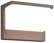 Φωτιστικό Τοίχου - Απλίκα Nestos 240960142 23x15cm Led 1300lm 13W 3000K Anthracite Trio Lighting