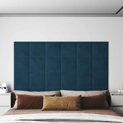 Πάνελ Τοίχου 12 τεμ. Μπλε 30 x 30 εκ. 1,08 μ² Βελούδινα 343806